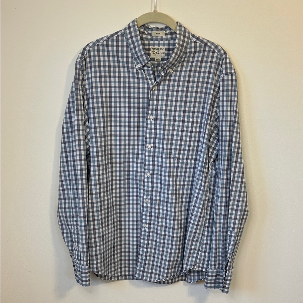 J. Crew Gingham Button Down Shirt